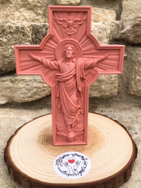 statuette jésus-christ corail