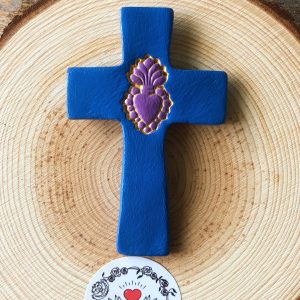 croix sacré coeur bleu majorelle pourpre