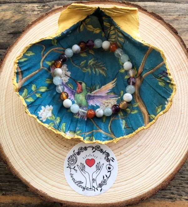 coquille saint jacques colibri bracelet