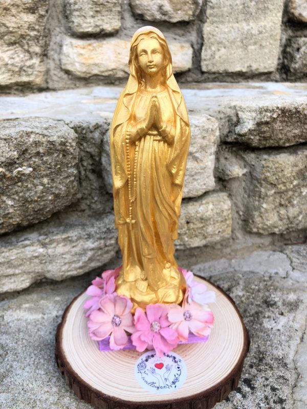 vierge marie dorée modèle unique
