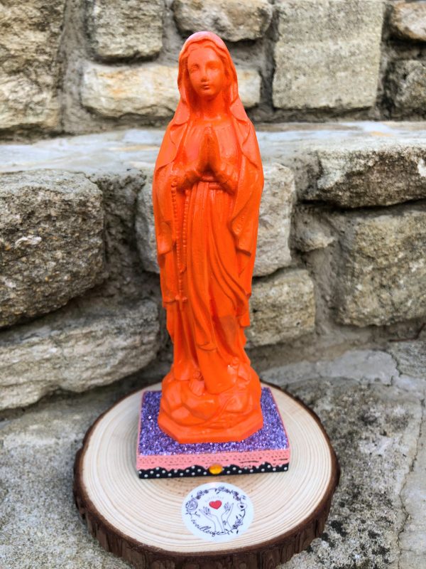 vierge marie orange modèle unique